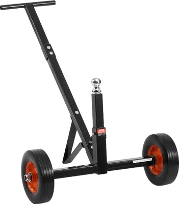 Image de Remorque d'aide à la manœuvre VEVOR, chariot pour remorque, charge maximale 272 kg, hauteur réglable 42 et 56 cm, pneus pleins 254 mm, pour remorque mobile pour bateaux et camping-cars