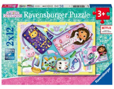 Image de Ravensburger La maison de poupée de Gabby Puzzle, 2x12pcs.
