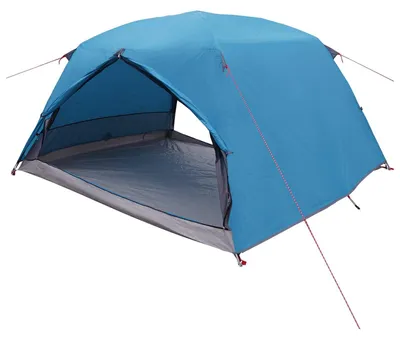 Produktbild von vidaXL Trekkingzelt Blau 4-Personen 185T Polyester mit PolyurethanBeschichtung