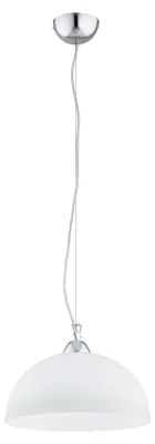 Zdjęcie produktu dla Lampa wisząca HILIA biała chromowana 1xE27x15W metal wym:110x30x30cm IP20 Alfa