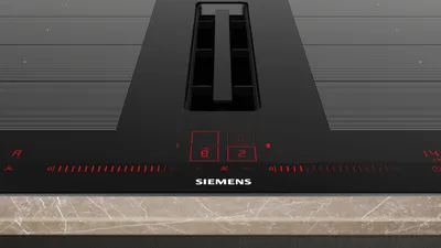 Produktbild von Siemens iQ700 EX875LX67E, Schwarz, Edelstahl, Integriert, 80 cm, Zonen-Induktionskochfeld, Glaskeramik, 4 Zone(n)