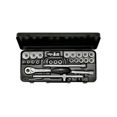 Produktbild von ELORA Steckschlüssel-Satz 1/2'' 10-32 mm 25 tlg. im Koffer - 771-OKLMU
