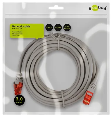 Obrázok produktu pre Patchkabel CAT 6, U/UTP, šedý