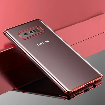 Produktbild von Handy Hülle Schutz Case für Samsung Galaxy Note 8 Durchsichtig Transparent Rose Pink
