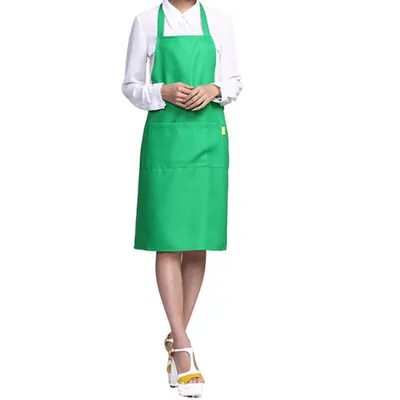 Produktbild von Feste farblich ölbeständige Restaurant Home Küche Küche Kochschützer Schürze-Grün