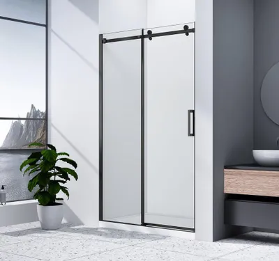 Produktbild von Gelco DRAGON BLACK Duschtür 1500mm, Klarglas