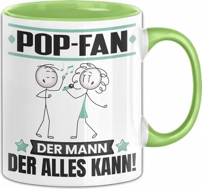 Produktbild von Pop-Fan Tasse Geschenk für Pop-Fan Der Mann Der Alles Kann Geschenkidee zum Geburtstag (Grün)