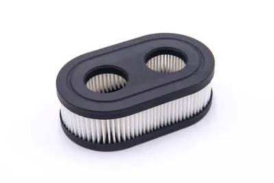 Zdjęcie produktu dla vhbw papierowy filtr powietrza zamiennik 11,1 x 6,7 x 3,4 cm czarny, biały kompatybilny z kosiarką Briggs & Stratton 09P702-0128-F1, 550E, 550EX, 575EX, 9 silnik