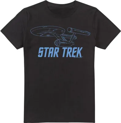 Image de Star Trek - T-shirt "Enterprise" pour homme TV5893 (4XL) (Noir)
