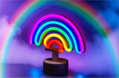 Produktbild von Pride Neon-Leuchte Regenbogen – Stimmungslicht für jedes Ambiente