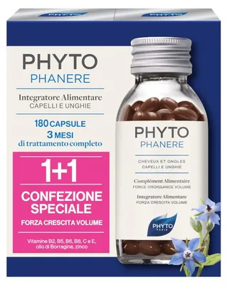 Obrázok produktu pre PHYTO PARIS PHYTOPHANERE – Výživový doplnok pre vlasy a nechty, 90 + 90 kapsúl