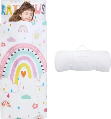 Produktbild von Kinderschlafsack mit abnehmbarem Kissen, große faltbare Größe, für Jungen und Mädchen, für Kindergarten