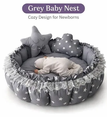 Produktbild von Premium Baby Speelkleed & Babynestchen - 100% Baumwolle