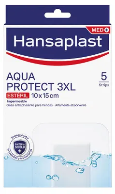 Image de Hansaplast Aqua Protect 3XL Pansements 10 x 15 cm 5-Pack
