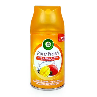 Produktbild von Air Wick Freshmatic Lufterfrischer Tropische Mango Nachfüller 250ml Neutralisiert Gerüche 24h
