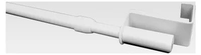Produktbild von 2 Stück ausziehbare Klemmstangen, weiß, 60-90 cm