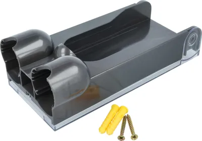 Produktbild von vhbw Wandhalterung kompatibel mit Dyson Cyclone V10 Animal, Motorhead, Fluffy Teleskoprohr 32 mm / 35 mm Durchmesser Staubsauger - Wandhalterung Grau