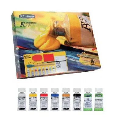Produktbild von Schmincke AKADEMIE Acryl Kartonset 6 x 60 ml 76 725 097 Künstler-Acrylfarben