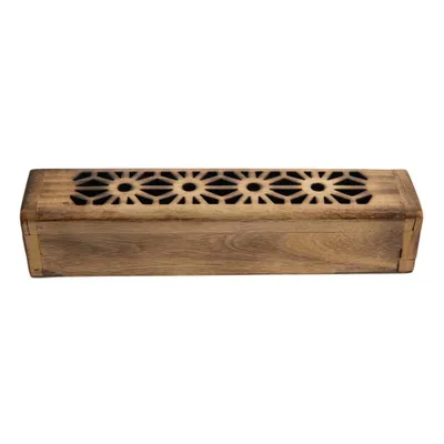 Produktbild von Räucherstäbchenhalter - Sun mit Vorratsbox aus Holz