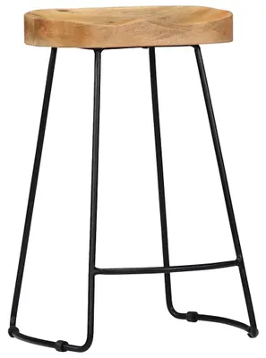 Immagine prodotto di vidaXL Sgabello Gavin 2 pezzi. Legno massiccio di mango