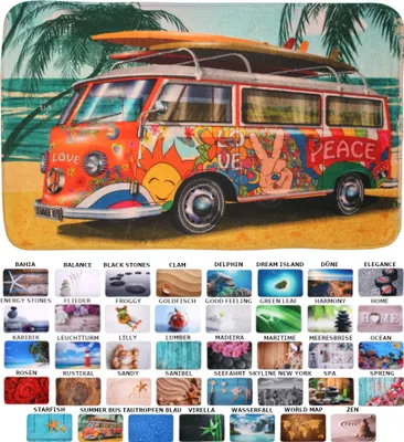 Produktbild von SANILO® Badteppich Summer Bus 70 x 110 cm