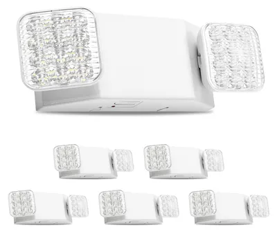 LED-Nottlicht 6er-Set, 3 W, 230 lm, 90 Min., weiß