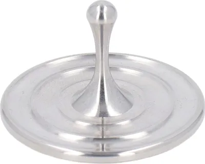 Produktbild von Edelstahl-Spinner-Oberteil zum Stressabbau, exquisites, kompaktes Desktop-Fidget-Spielzeug für zu Hause