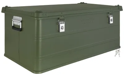 Produktbild von Aluminium Box mit Deckel Grün Alu Kiste Box Alukiste 140 Liter Transportbox Metallbox Alu Aufbewahrungsbox Boxen Abschliessbar Metallkiste Trucky
