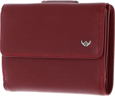 Image de Golden Head Cuir porte-monnaie Polo RFID Protect Ladies Purse Wallet Red rouge