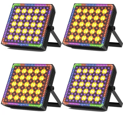 Produktbild von LED-Wallwasher - DMX-Bühnenscheinwerfer - 200 W - RGB - 90–240 V - EU-Stecker - Für DJ und Bühne - Gold