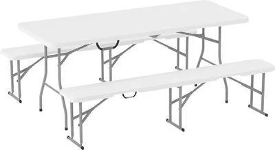 Productafbeelding van Opvouwbare Picknicktafel met Stoelen - 180 cm voor Tuin, Terras en Campings