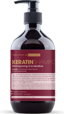 Produktbild von Organic & Botanic Organic & Botanic Organic & Botanic Ob Keratin Shampoo 500 Ml