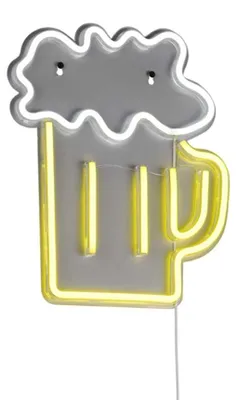 Zdjęcie produktu dla Lampa ścienna LED, akrylowa, przezroczysta, SMD, wyłącznik sznurkowy, wys. 36 cm