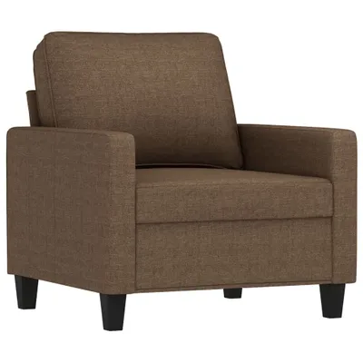 Zdjęcie produktu dla vidaXL Fotel brązowy 60 cm tkanina
