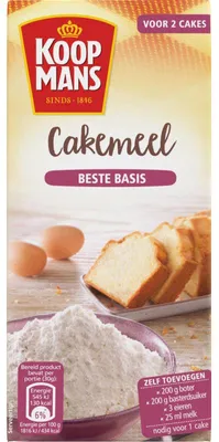 Obrázek produktu pro Koopmans Cakemeel 450 g – směs na pečení na 2 koláče, šťavnaté a nadýchané
