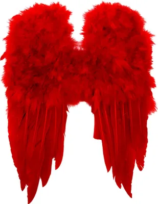 Produktbild von Kleine Federflügel rot - Karneval Faschingskostüm