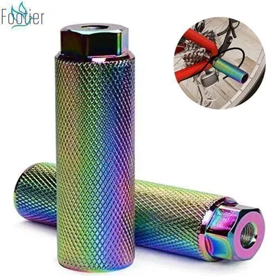 Produktbild von Rutschfeste Fahrrad-Pegs aus Aluminiumlegierung, 1 Paar BMX-Pegs, zylindrische Fußrasten für BMX-Räder, Fahrradpedale