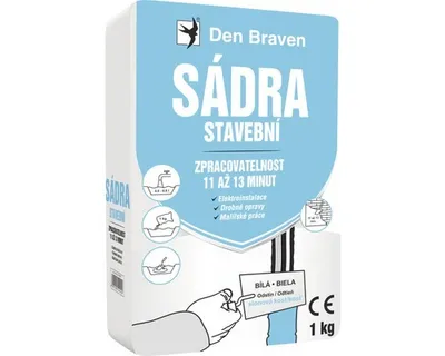 Obrázek produktu pro Sádra stavební DEN BRAVEN 1 kg