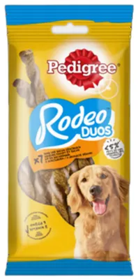 Obrázek produktu pro Pedigree Rodeo Duos Bacon/Turkey 123G