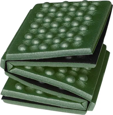 Zdjęcie produktu dla Składana poduszka outdoorowa, 6-krotnie składana i wodoodporna, do wędrówek i biwakowania, OD zielona, 39 x 28,5 cm