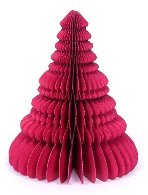 Only Natural – Wabenpapier-Weihnachtsbaum – Rosa – 45 cm – Ansicht 1