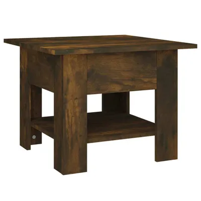 Zdjęcie produktu dla vidaXL Stolik kawowy dąb wędzony 55x55x42 cm materiał drewnopochodny