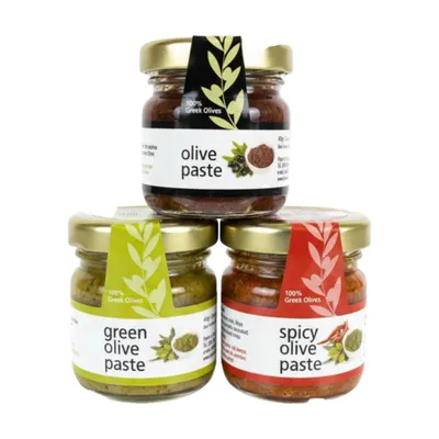 Produktbild von Physis of Crete Olivenpaste Geschenkset 3 x 40 g – verschiedene Sorten