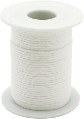 Imagen del producto de Mecha de algodón, 61 metros, trenzada, sin humo, ideal para la fabricación casera de velas