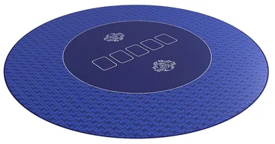 Produktbild von Pokermatte 'Classic' - Rund - verschiedene Größen.Farbe:Blau,Durchmesser:100cm