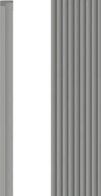 Produktbild von VOX Lamellenwand LINERIO Abschlussleiste - L-TRIM - 3D MDF - 2,65m x 36 - S-LINE - Grau