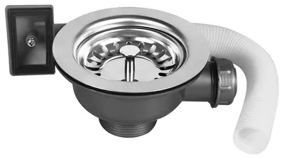 Küchenspülen-Sieb 110 mm Edelstahl mit Überlaufabfluss