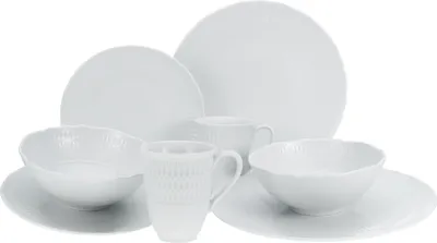 Produktbild von CreaTable, 33069, Sofia White, Kombiservice 8-tlg, Porzellan