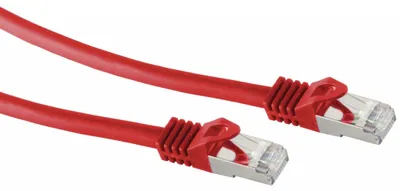 Zdjęcie produktu dla Kabel krosowy RJ45 z surowym kablem CAT 7 PIMF czerwony 3m