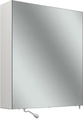 Image de Schneider CARE armoire de toilette, 595x680mm, charnières à gauche, sans éclairage, 2 prises de courant à droite en bas à lextérieur, 193.661.01.02